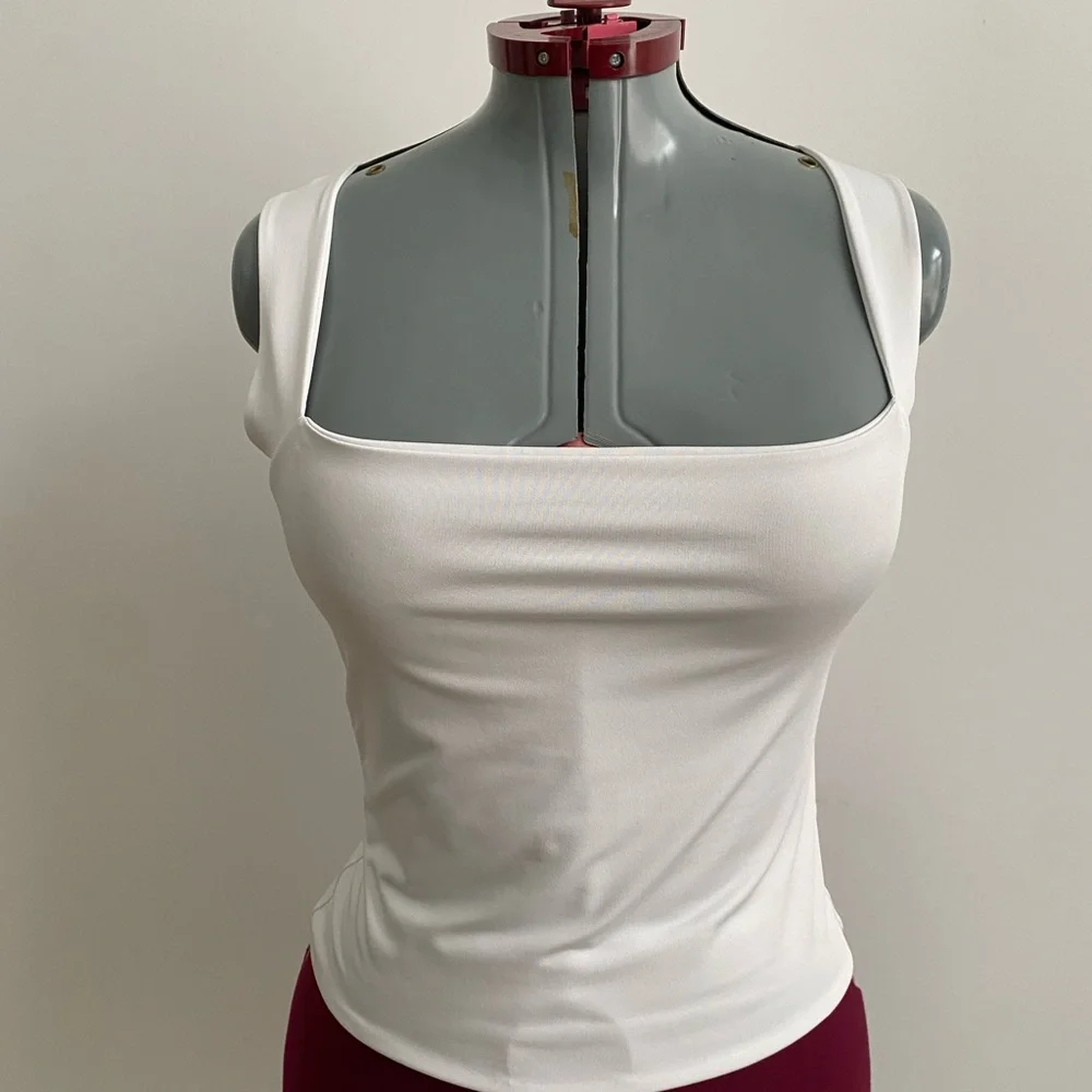Elegant White Camisole Top 2/$15 - Picture 3 of 5